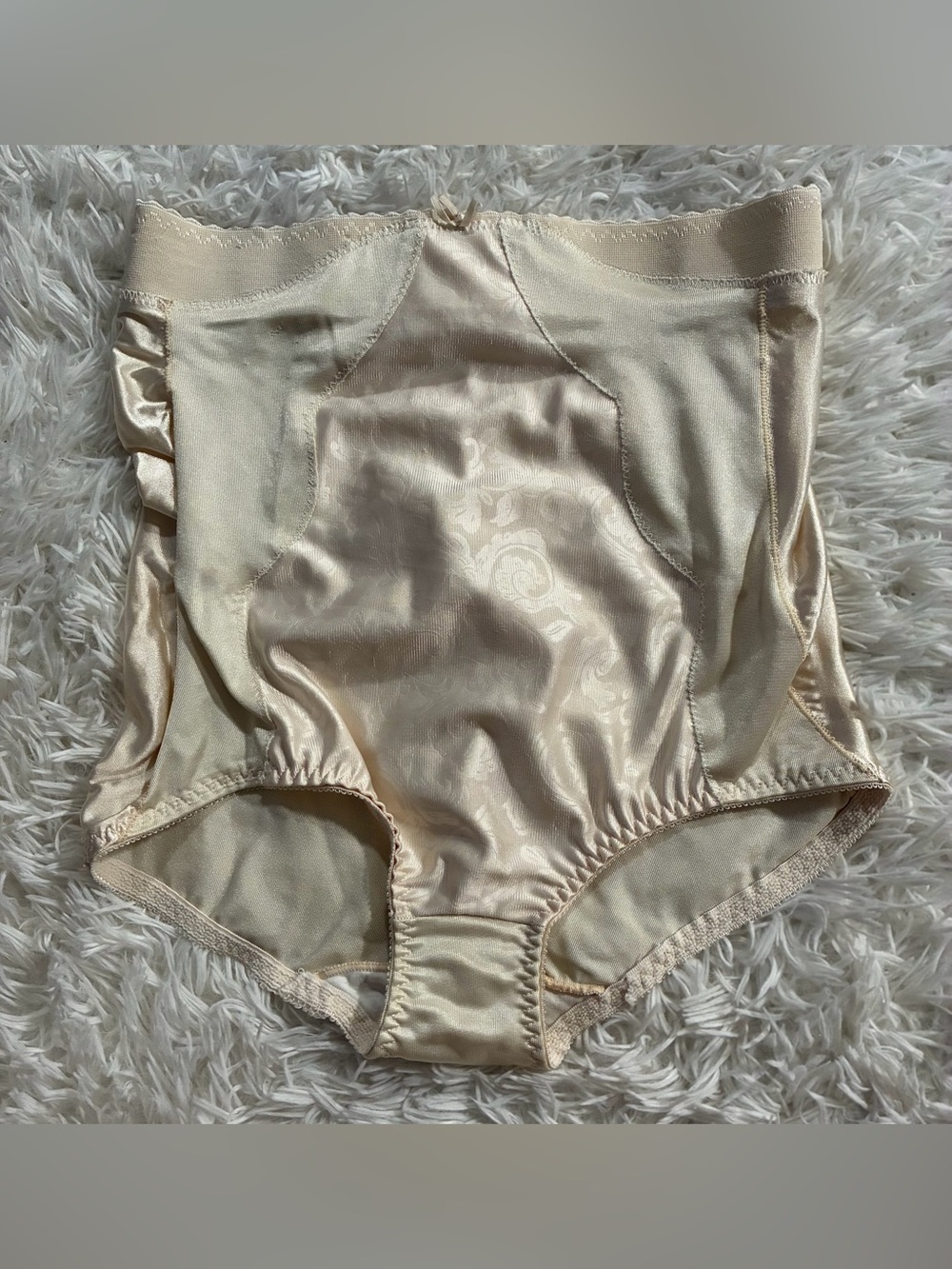 Vintage 90s Mervyns Partners Shapewear High Waist Brief Girdle Panty Nude 2XL